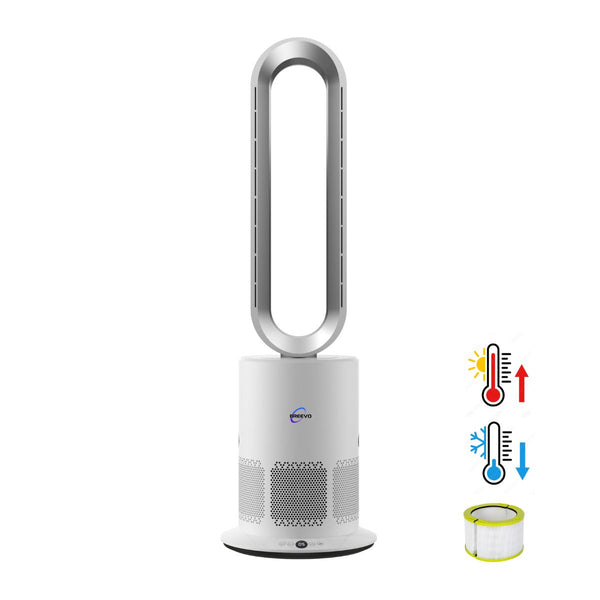 HEPA Air Purifier Fan Australia | 3-in-1 Bladeless Fan Heater | Breevo ...